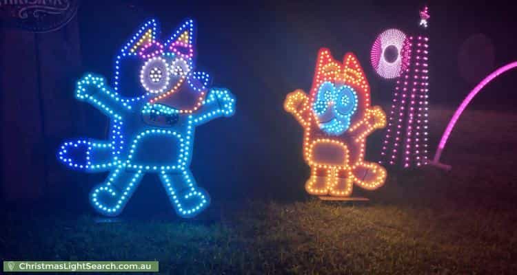 Christmas Light display at 119-121 Myrtle Road, Jimboomba