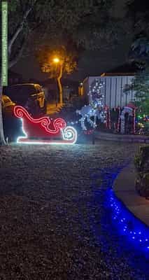 Christmas Light display at  Coogee Avenue, Paralowie