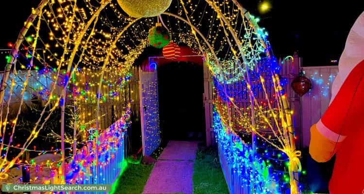 Christmas Light display at 11 Grevillea Road, Kings Park