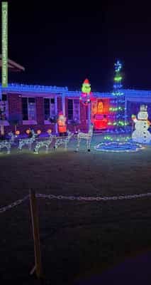 Christmas Light display at 28 Tickner Parade, The Vines