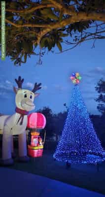 Christmas Light display at 26 Nicholson Avenue, St Ives