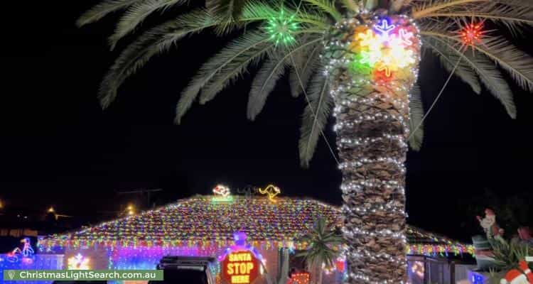 Christmas Light display at 10 Topeka Place, Wanneroo