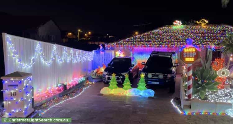 Christmas Light display at 10 Topeka Place, Wanneroo