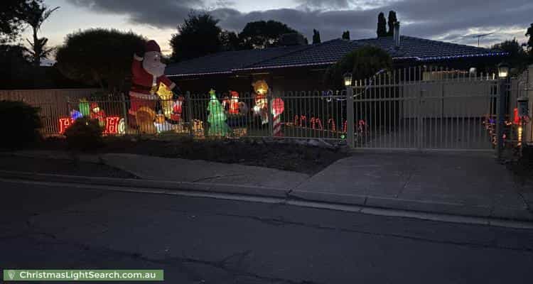 Christmas Light display at 3 Abebe Court, Morphett Vale