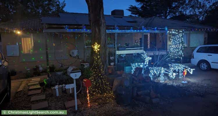 Christmas Light display at 2 Drysdale Circuit, Kambah
