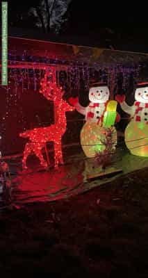Christmas Light display at 279 Canning Road, Walliston