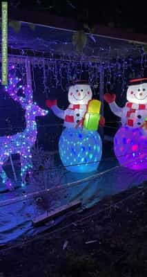 Christmas Light display at 279 Canning Road, Walliston