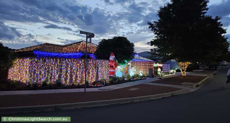 Christmas Light display at 27 Liz ONeill Street, Casey