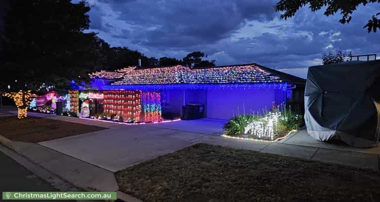 Christmas Light display at 27 Liz ONeill Street, Casey