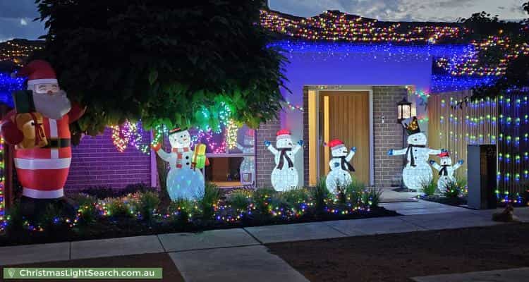 Christmas Light display at 27 Liz ONeill Street, Casey