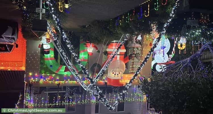 Christmas Light display at 22 Rigel Street, Coorparoo