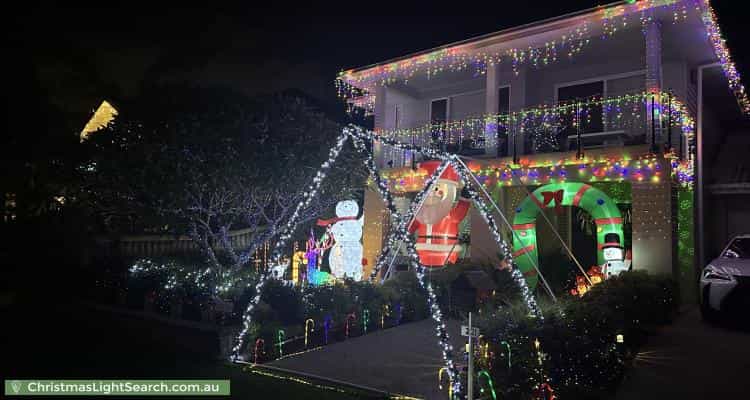Christmas Light display at 22 Rigel Street, Coorparoo