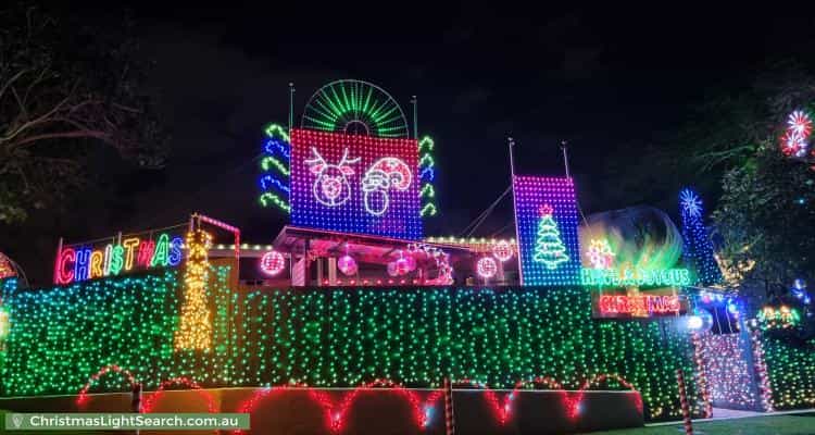 Christmas Light display at 27 Minimine Street, Stafford