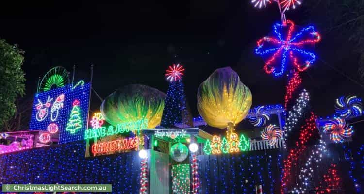 Christmas Light display at 27 Minimine Street, Stafford