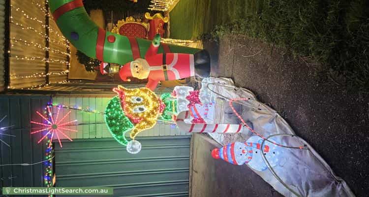 Christmas Light display at 4 Normanhurst Court, Petrie