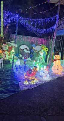 Christmas Light display at 4 Normanhurst Court, Petrie