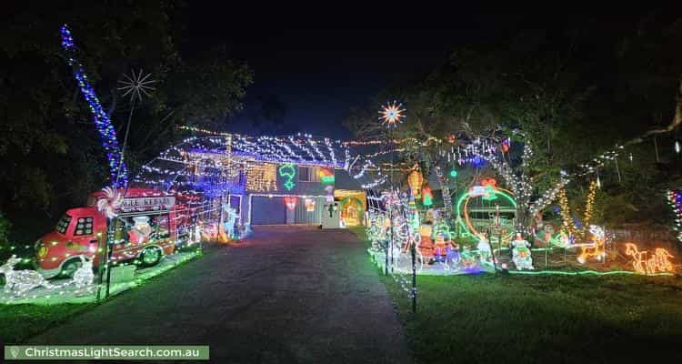 Christmas Light display at 4 Normanhurst Court, Petrie