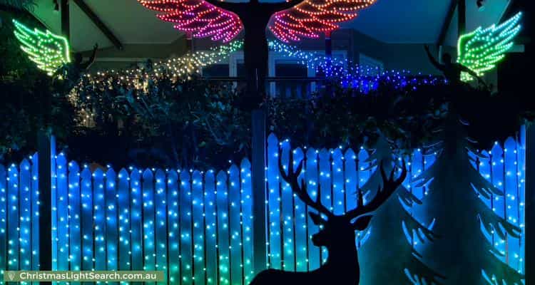 Christmas Light display at 8 Gilrey Street, Toowong
