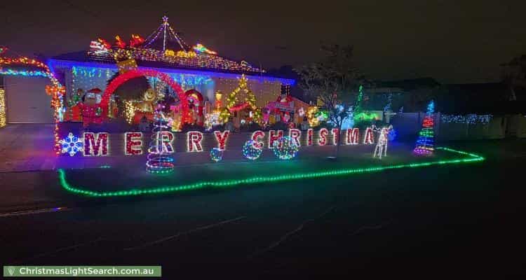 Christmas Light display at 37 Flinders Street, Keilor Park