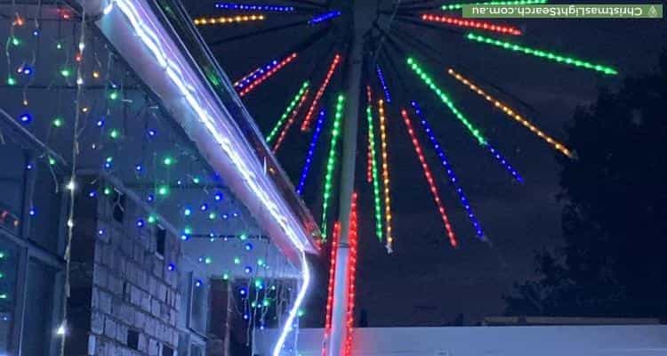 Christmas Light display at 225 Centre Dandenong Road, Cheltenham