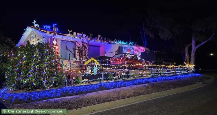 Christmas Light display at 233 Newman-Morris Circuit, Oxley