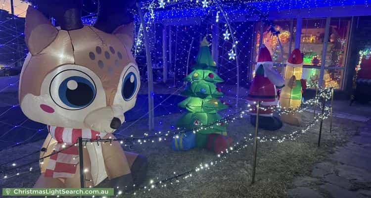 Christmas Light display at 5 Coongan Court, Heathridge