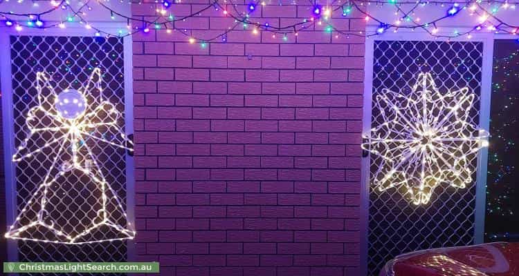 Christmas Light display at 55 Cupania Street, Algester