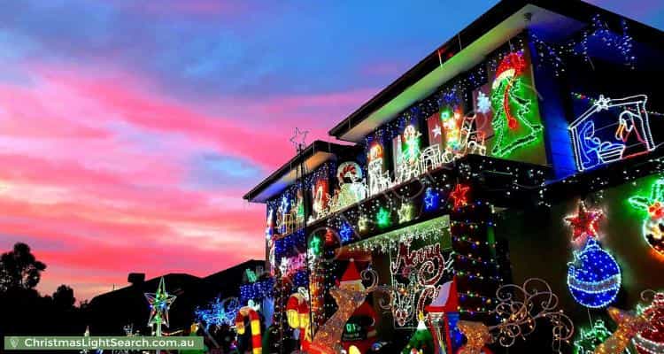 Christmas Light display at 10 Stardust Way, Wollert