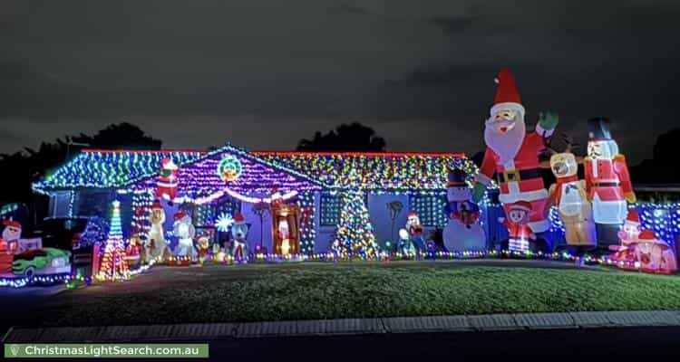 Christmas Light display at 32 Cordia Street, Algester