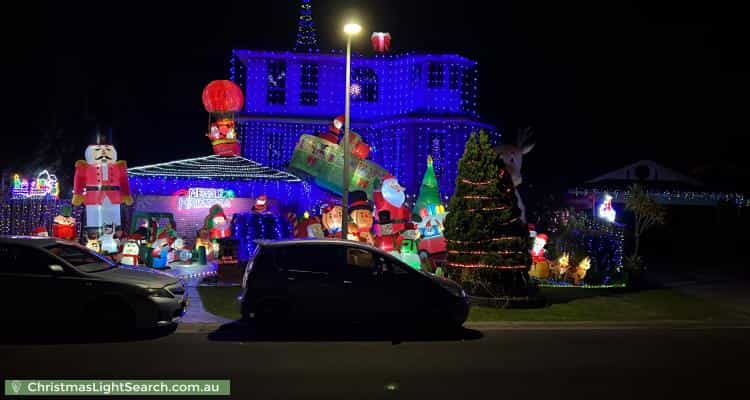 Christmas Light display at 19 Kings Court, Wantirna South