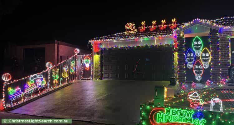 Christmas Light display at 30 Brocker Street, Clyde North