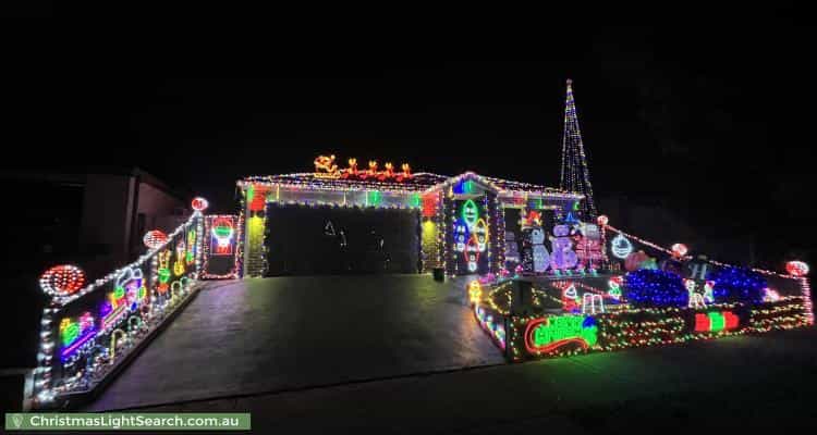 Christmas Light display at 30 Brocker Street, Clyde North