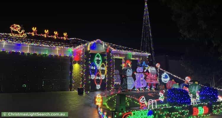 Christmas Light display at 30 Brocker Street, Clyde North