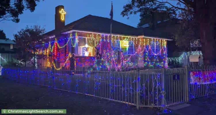 Christmas Light display at 7 Leonay Street, Sutherland