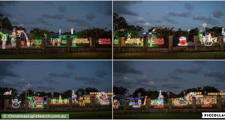 Christmas Light display at 2 Tallagon Court, Deception Bay