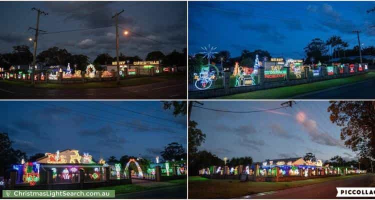 Christmas Light display at 2 Tallagon Court, Deception Bay