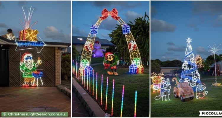 Christmas Light display at 2 Tallagon Court, Deception Bay