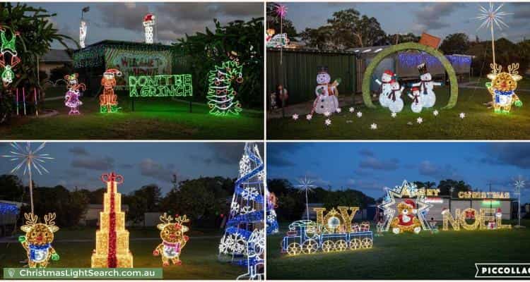 Christmas Light display at 2 Tallagon Court, Deception Bay