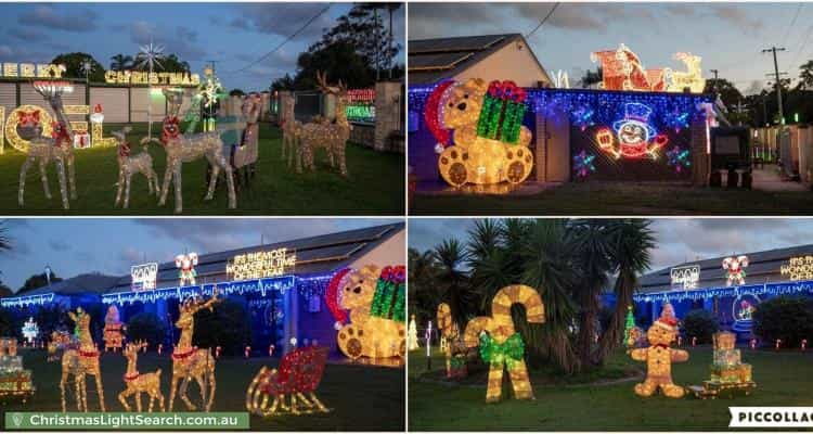 Christmas Light display at 2 Tallagon Court, Deception Bay