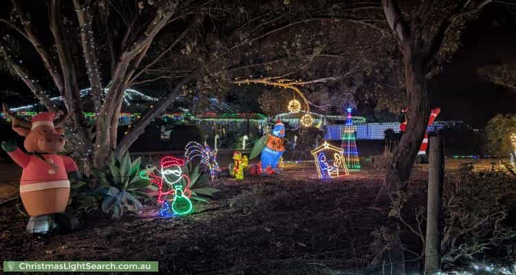 Christmas Light display at 17 Betty Road, Lewiston
