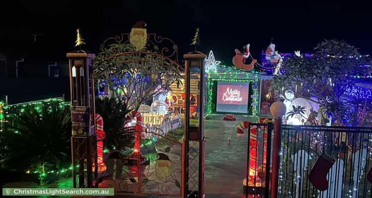 Christmas Light display at 80 Sedgman Crescent, Shalvey