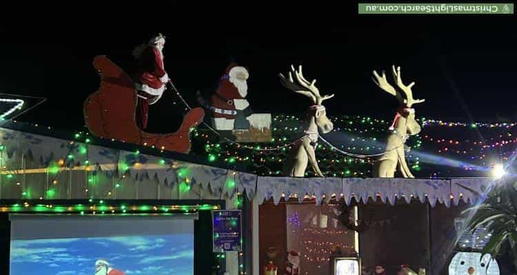 Christmas Light display at 80 Sedgman Crescent, Shalvey