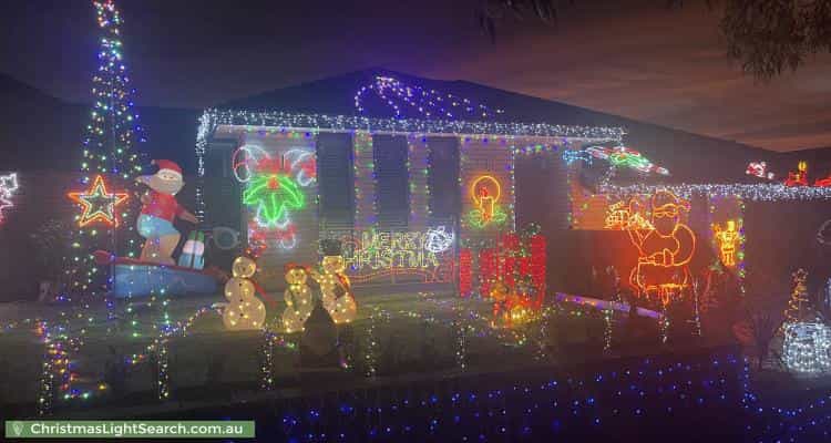 Christmas Light display at 39 Corrimal Avenue, Noarlunga Downs