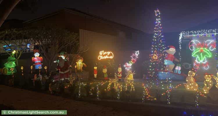 Christmas Light display at 39 Corrimal Avenue, Noarlunga Downs