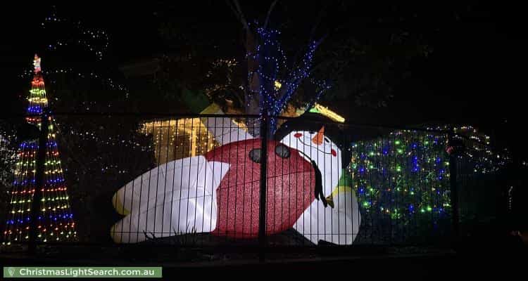 Christmas Light display at 1 Pinecroft Close, Calamvale