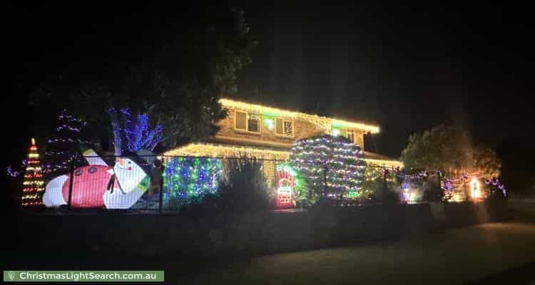 Christmas Light display at 1 Pinecroft Close, Calamvale