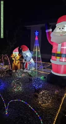 Christmas Light display at  Jenkins Street, Evanston Gardens