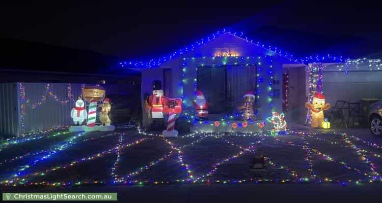 Christmas Light display at 60 Ellinwood Loop, Meadow Springs