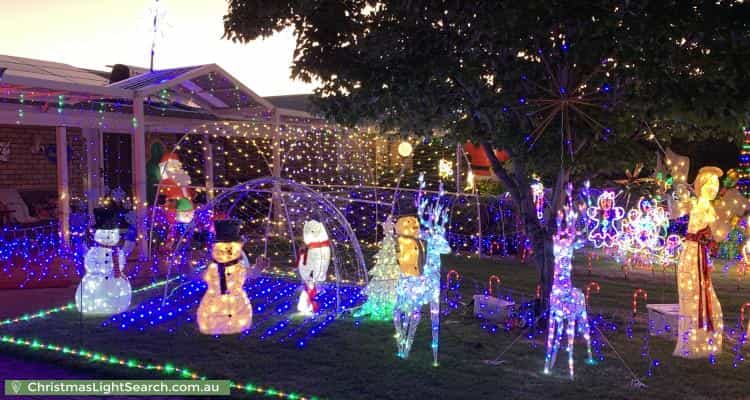 Christmas Light display at 2 Cook Place, Lesmurdie
