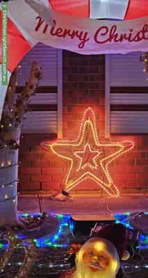 Christmas Light display at 123 Beckham Rise, Craigmore